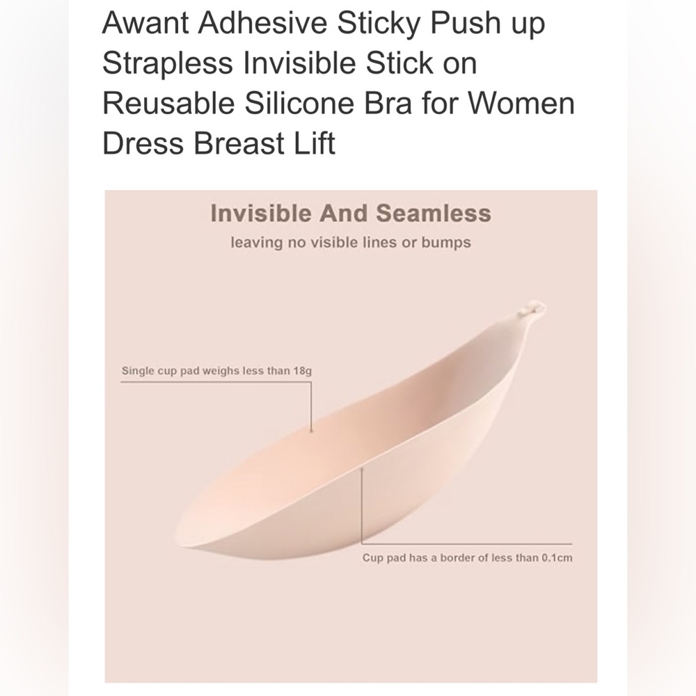 Strapless Sticky Bra Set - Picture 4 of 7